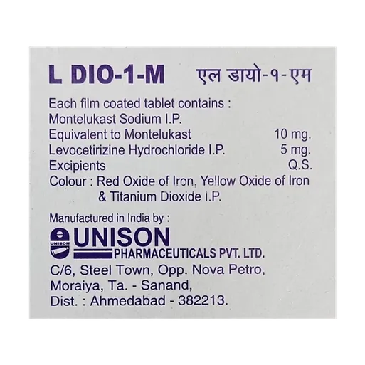 l dio 1 m tablet 10's